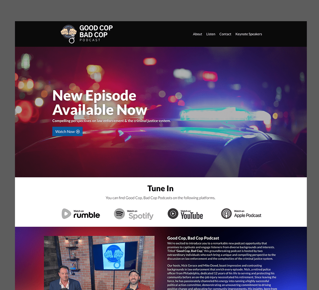 Good Cop, Bad Cop Podcast - NYPD, PPD Stories from Ex Cops